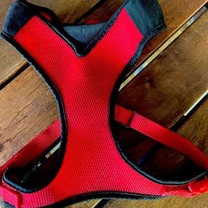 New with tags Petco red and black, small pet harness.